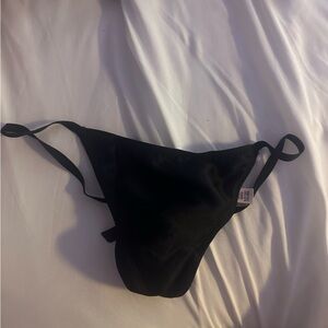 Victoria's Secret Black Bottom with Silver Accents